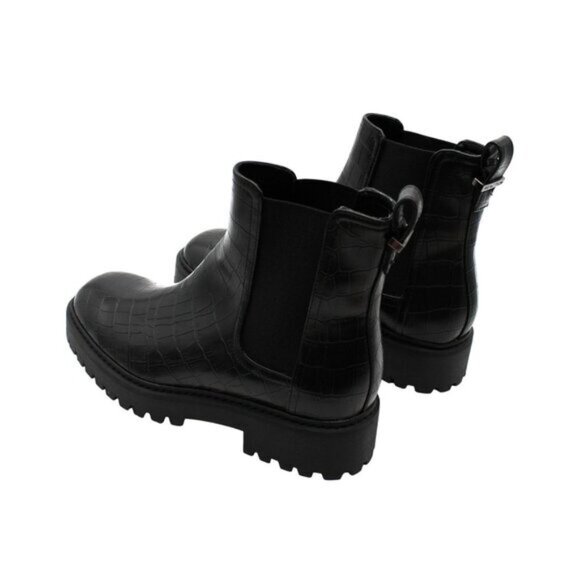 Reaction Kenneth Cole Womens Black Animal Print Padded  Wedge Chelsea Boot - 6 M - Picture 8 of 8